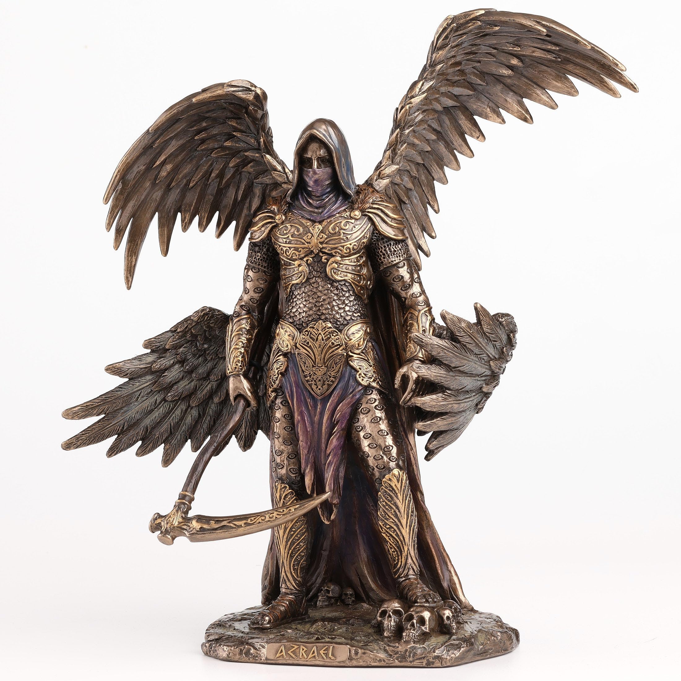 その他 Azrael, Archangel of Materia FOIL Veronese Design 10 5/8 Inch Azrael The Archangel of Death Cold